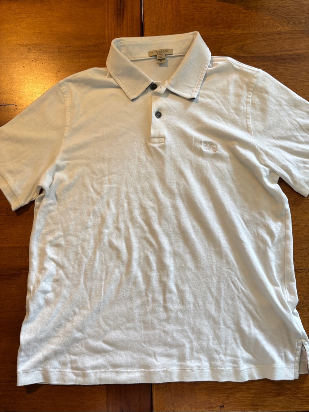 Burberry Brit Classic White Polo Shirt size M